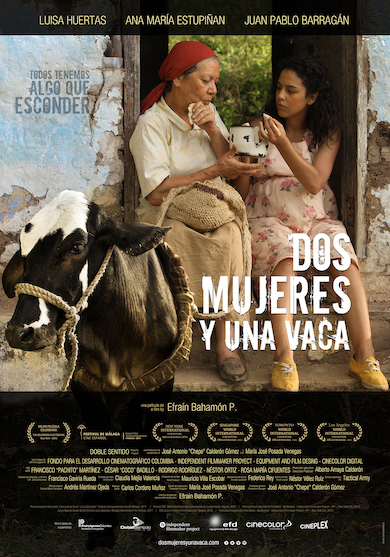 dos mujeres y una vaca pelicula colombiana poster